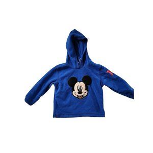 Mickey Mouse Disney Blue Hooded Jacket Baby Boys 24 Month